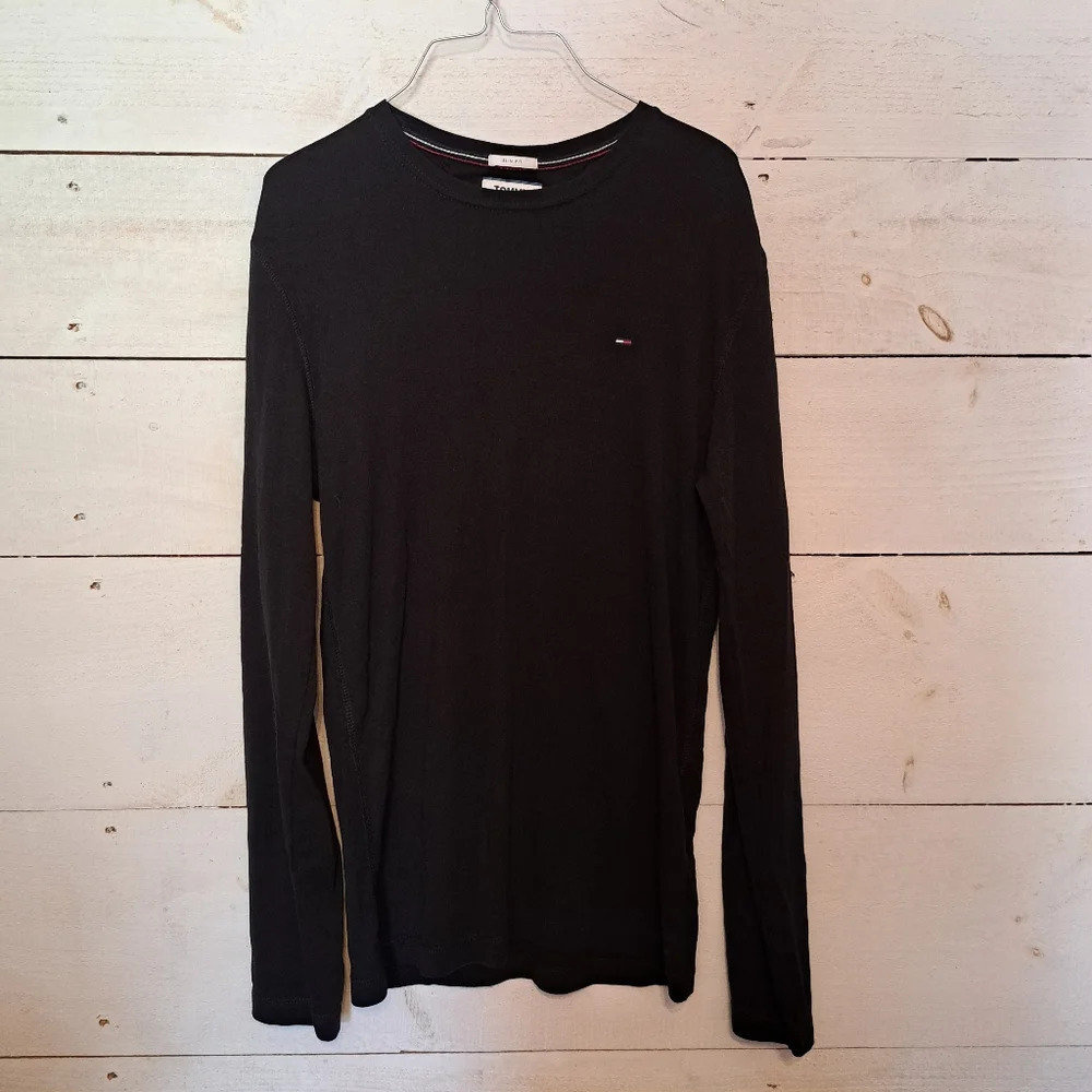 Tommy Jeans Slim Fit Long Sleeve Crewneck Size Large